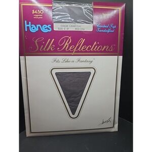 Hanes Silk Reflections Pantyhose Size CD Style 717, Charcoal Control Top